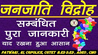 CGPSC जनजाति विद्रोह छग  Janjati Vidroh CG  history of chhattisgarh Janjati Vidroh  p1 [upl. by Hoashis99]