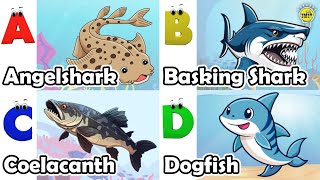 ABC phonics animals  ABC Sea Animals song  English and Animals for Kids  Alphabets Kids Song [upl. by Tteraj]