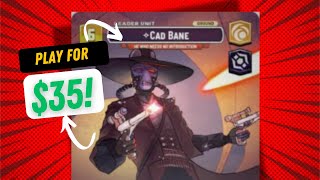 Ultimate Budget Cad Bane Deck  Budget Deck Tech for Star Wars Unlimited [upl. by Leinnad]