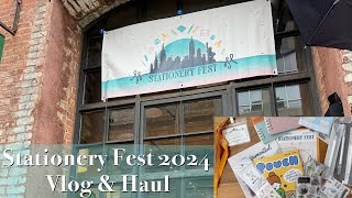 Stationery Fest 2024  Brooklyn NY  Vlog  Haul [upl. by Fayola]