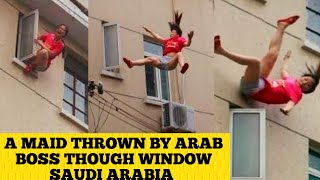 😢😭 SHOCKING WHAT A KENYAN MAID IN SAUDI ARABIA D1D BEFORE BOSS THR0W HER THROUGH WINDOW [upl. by Carl]