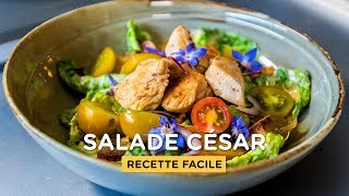 RECETTE SALADE CÉSAR prête en 10 minutes [upl. by Euqinahc783]