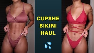 AFFORDABLE SWIMWEAR  CUPSHE BIKINI HAUL [upl. by Tik]