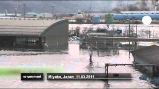 Tsunami hits Japan [upl. by Crotty]