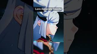 Genshin Impact Normal Shenhe Vs Lore Accurate Shenhe genshinimpact [upl. by Zehc914]