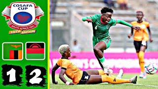 Zambia W vs Malawi W  12  FINAL Highlights Cosafa Womens Championship [upl. by Jenica]