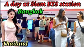 Siam skytrain experience on Friday 3rd May  Thailand tour 2024 [upl. by Aziar]