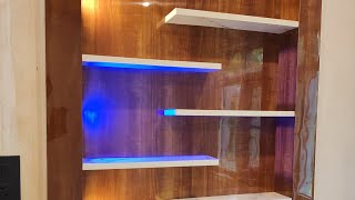 how to make a wall showcase design दीवार शोकेस कैसे बनाएं simple show Almari [upl. by Torey]