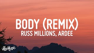 Tion Wayne x Russ Millions  Body Remix Lyrics  have you seen the state of her body mad [upl. by Arbma]