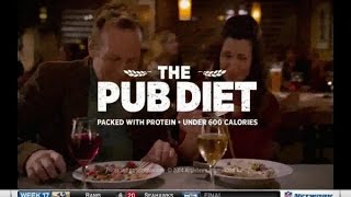 TV Commercial  Applebees  The Pub Diet  Bar amp Grill Favorites amp A Low Bill [upl. by Matuag434]