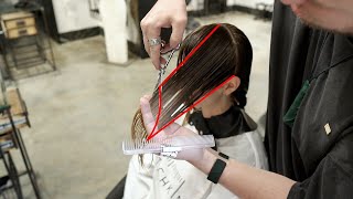 LAYERED HAIRCUT FASTEST WAY TO LAYER LONG HAIR  NIKITOCHKIN [upl. by Peppard]