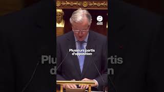 Censure  les derniers mots de Michel Barnier avant le vote [upl. by Enwad]