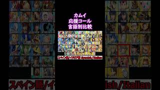 カムイ応援コール言語別比較日本語・英語他【スマブラSP】shorts スマブラ ssbu [upl. by Ahcila]