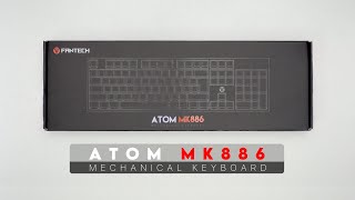 Unboxing Mechanical Keyboard  Fantech ATOM MK886 [upl. by Kirat]