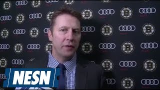 Bruins Assistant Coach Joe Sacco on the Bs rookies [upl. by Noemad]