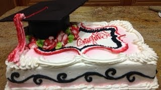 Graduation Cake  Cake Decorating [upl. by Tempa680]