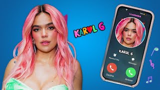 Karol G💖☎️EN TELEFANO📱Disfruta Tu Día Juegando Con La Bichota✨ Llamada karolg pesopluma [upl. by Demahum]