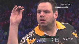 Adrian Lewis vs Newell Darts UK Open 2016 [upl. by Sampson]