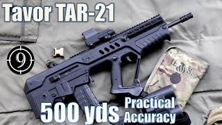 IWI Tavor TAR21 to 500yds Practical Accuracy [upl. by Akoek684]