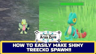 HOW TO EASILY MAKE SHINY TREECKO SPAWN IN INDIGO DISK DLC  Easy shiny guide [upl. by Avra]