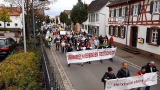 Herxheim Germany RheinlandPfalz läuft 01102022 Trommeln verbinden Deutschland [upl. by Suehtomit]