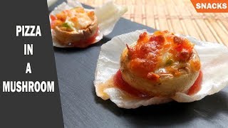 Pizza inside mushrooms  Air fryer recipes [upl. by Rufe]