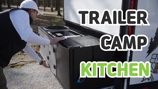 Trailer Camp Kitchen  Snow Peak  Trailer Camping [upl. by Kippy846]