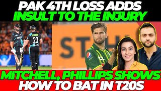 Pak 4th LOSS adds Insult to the Injury  Mitchell Phillips shows Pak how to bat in T20s  Pak vs NZ [upl. by Porcia778]