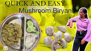 Quick and easy mushroom biryani [upl. by Dorr486]