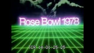 1978 Rose Bowl Game Washington vs Michigan Opening [upl. by Feigin]