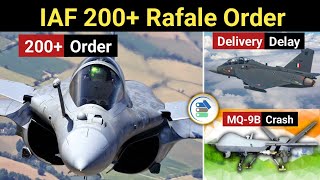 Defence Updates 200 Rafale Order Tejas MK1A Delivery delay Pinaka vs HIMRAS MQ9B Crash [upl. by Gena]