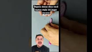 Como fazer uma ferramenta com escova de dente e gilete  dicasdiy facavcmesmo shorts [upl. by Aneekahs]