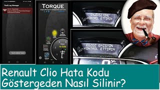 Renault Clio egzos emisyon enjeksiyon hata kodu nasıl silinir [upl. by Anabal705]