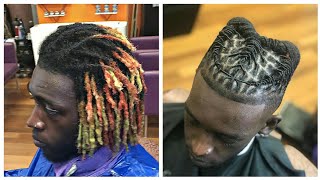 Loc Retwist Compilation  Dreadlocks Styles For Men By The Grooming Artist [upl. by Mika]