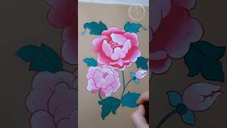 Peony flower Symbols of love purity and compassion flower howtomake howtopaint painting [upl. by Nolyad]