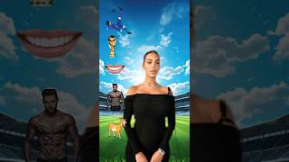 Ronaldo vs Georgina 😍⚽ who build the Perfect footballer [upl. by Branch]