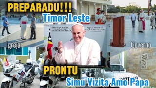 Timor Leste Prontu Ona Simu Vizita Amo Papa iha Tasi Tolu [upl. by Adnohr]