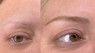 Microblading treatment by PMU Master Mersy [upl. by Shanney]