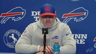 Sean McDermott on Tyler Bass Fake Punt amp Losing to Chiefs [upl. by Novikoff]