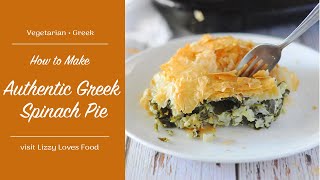 Authentic Greek Spinach Pie called Spanakopita [upl. by Asiar456]