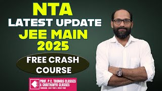 JEE MAIN 2025 REGISTRATION OPEN JOIN FOR FREE CRASH COURSE [upl. by Naillimxam]