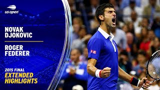 Novak Djokovic vs Roger Federer Extended Highlights  2015 US Open Final [upl. by Maidie]