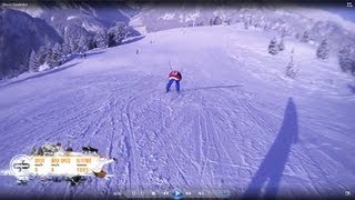 Ahorn die gesamte Talabfahrt 55 km in 7 min Mayrhofen Österreich Ski Snowboard Harakiri Vans [upl. by Eixela]