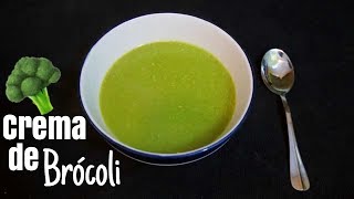 Receta Crema de Brocoli  Deliciosa [upl. by Nivloc]