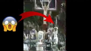 Muggsy Bogues BLOCKS Patrick Ewing RARE FOOTAGE [upl. by Nadroj]