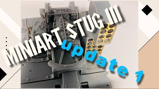 STEP BY STEP CONSTRUCTION OF THE MINIART STUG III  update 1 [upl. by Amlev]