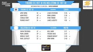 Truro CC 1st XI v Helston CC 1st XI [upl. by Jarrell]