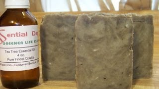 How to Make Lye Soap Essential Oil Pine and Tea Tree Blend [upl. by Monreal]