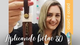 COMO APLIACAR Botão 80 no Balancim  By Fê Atelier [upl. by Rosalynd]