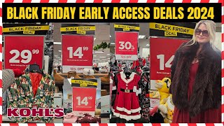 KOHLS BLACK FRIDAY EARLY ACCESS DEALS IN STORE  STORE WALK THRU kohls blackfriday [upl. by Sydney]